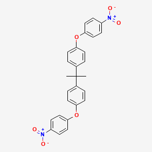 molecular formula C27H22N2O6 B1585378 丙烷，2,2-双(对-(对-硝基苯氧基)苯基)- CAS No. 20653-11-6