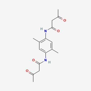 molecular formula C16H20N2O4 B1585390 N,N'-(2,5-Dimethyl-1,4-phenylene)bis(3-oxobutyramide) CAS No. 24304-50-5