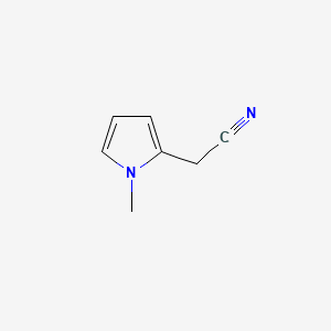 molecular formula C7H8N2 B1585394 1H-吡咯-2-乙腈，1-甲基- CAS No. 24437-41-0