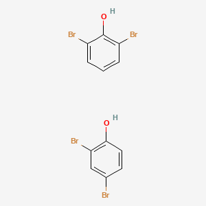 molecular formula C12H8Br4O2 B1585397 Phenol, 2,4(or 2,6)-dibromo-, homopolymer CAS No. 69882-11-7