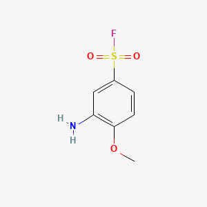 molecular formula C7H8FNO3S B1585407 3-氨基-4-甲氧基苯磺酰氟 CAS No. 498-74-8