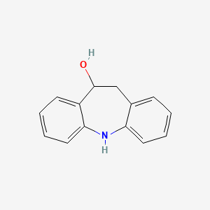 molecular formula C14H13NO B1585414 10,11-二氢-5H-二苯并[b,f]氮杂菲-10-醇 CAS No. 4014-77-1