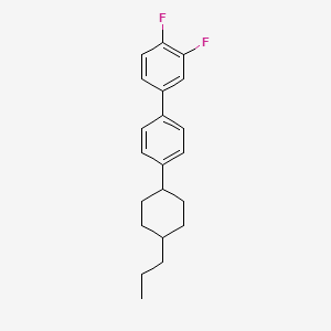 molecular formula C21H24F2 B1585415 4'-(反式-4-丙基环己基)-3,4-二氟联苯 CAS No. 85312-59-0