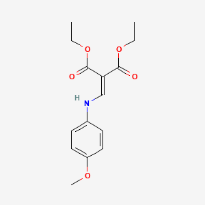 molecular formula C15H19NO5 B1585417 2-((4-Methoxyphenylamino)methylene)malonic acid diethyl ester CAS No. 83507-70-4
