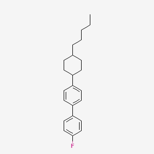 molecular formula C23H29F B1585418 4-Fluoro-4'-(trans-4-pentylcyclohexyl)-1,1'-biphenyl CAS No. 81793-59-1