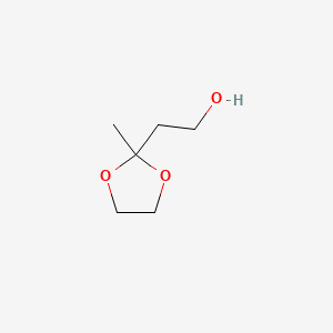 molecular formula C6H12O3 B1585420 2-Methyl-1,3-Dioxolan-2-ethanol CAS No. 5754-32-5