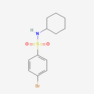 molecular formula C12H16BrNO2S B1585421 4-溴-N-环己基苯磺酰胺 CAS No. 7454-76-4