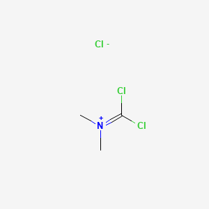 molecular formula C3H6Cl2N+ B1585424 (Dichloromethylene)dimethylammonium chloride CAS No. 33842-02-3