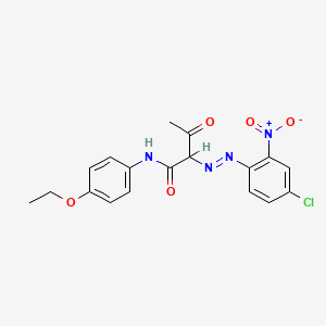 molecular formula C18H17ClN4O5 B1585461 2-[(4-Chloro-2-nitrophenyl)azo]-N-(4-ethoxyphenyl)-3-oxobutyramide CAS No. 52320-66-8