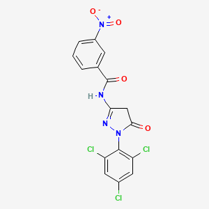 B1585481 3-Nitro-N-(5-oxo-1-(2,4,6-trichlorophenyl)-4,5-dihydro-1H-pyrazol-3-yl)benzamide CAS No. 63134-25-8