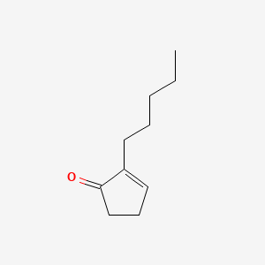 molecular formula C10H16O B1585486 2-戊基-2-环戊烯-1-酮 CAS No. 25564-22-1