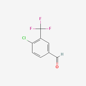molecular formula C8H4ClF3O B1585491 4-Chloro-3-(trifluoromethyl)benzaldehyde CAS No. 34328-46-6