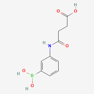 molecular formula C10H12BNO5 B1585496 3-(3-羧基丙酰胺基)苯硼酸 CAS No. 31754-00-4