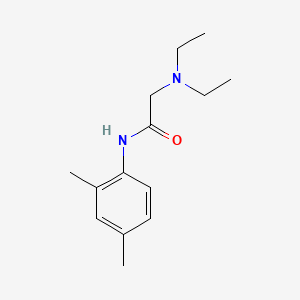 molecular formula C14H22N2O B1585500 2-(Diethylamino)-2',4'-acetoxylidide CAS No. 17289-53-1