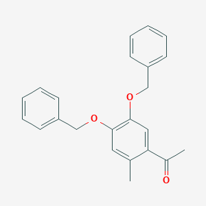 molecular formula C23H22O3 B158552 4,5-Dibenzyloxy-2-methylacetophenone CAS No. 130362-08-2
