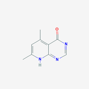 molecular formula C9H9N3O B158553 5,7-二甲基吡啶并[2,3-d]嘧啶-4(3H)-酮 CAS No. 1913-72-0