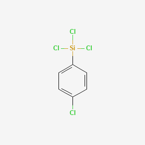 molecular formula C6H4Cl4Si B1585543 Silane, trichloro(4-chlorophenyl)- CAS No. 825-94-5