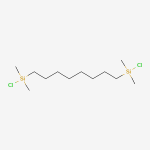 molecular formula C12H28Cl2Si2 B1585583 辛烷-1,8-二基双(氯二甲基硅烷) CAS No. 5089-28-1