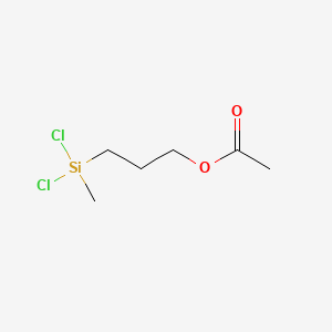 molecular formula C6H12Cl2O2Si B1585587 3-(Dichloro(methyl)silyl)propyl acetate CAS No. 5290-24-4