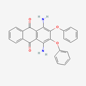 molecular formula C26H18N2O4 B1585596 1,4-二氨基-2,3-二苯氧基-9,10-蒽二酮 CAS No. 6408-72-6