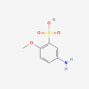 molecular formula C7H9NO4S B1585598 苯磺酸，5-氨基-2-甲氧基- CAS No. 6470-17-3