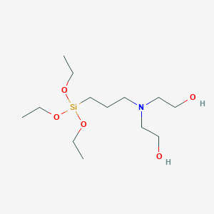 molecular formula C13H31NO5Si B1585610 Ethanol, 2,2'-[[3-(triethoxysilyl)propyl]imino]bis- CAS No. 7538-44-5