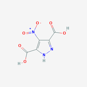 molecular formula C5H3N3O6 B1585632 4-硝基-1H-吡唑-3,5-二羧酸 CAS No. 62078-43-7