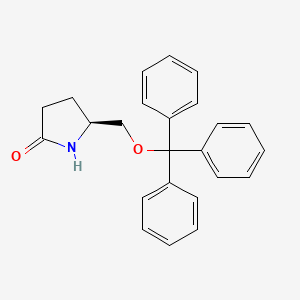molecular formula C24H23NO2 B1585654 (S)-(+)-5-(三苯甲氧基甲基)-2-吡咯烷酮 CAS No. 105526-85-0