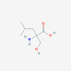 molecular formula C7H15NO3 B1585656 2-Amino-2-(hydroxymethyl)-4-methylpentanoic acid CAS No. 7522-44-3