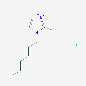 molecular formula C11H21ClN2 B1585661 1-ヘキシル-2,3-ジメチルイミダゾリウムクロリド CAS No. 455270-59-4