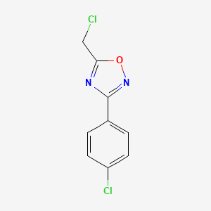 molecular formula C9H6Cl2N2O B1585664 5-(氯甲基)-3-(4-氯苯基)-1,2,4-噁二唑 CAS No. 57238-75-2