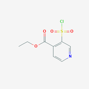 molecular formula C8H8ClNO4S B1585667 3-氯磺酰基异烟酸乙酯 CAS No. 306936-12-9