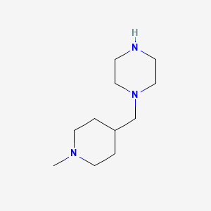 molecular formula C11H23N3 B1585671 1-[(1-甲基哌啶-4-基)甲基]哌嗪 CAS No. 496808-04-9