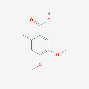 molecular formula C10H12O4 B1585674 4,5-Dimethoxy-2-methylbenzoic acid CAS No. 20736-28-1