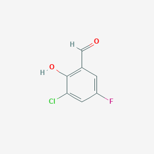 molecular formula C7H4ClFO2 B1585691 3-Chloro-5-fluoro-2-hydroxybenzaldehyde CAS No. 82128-69-6