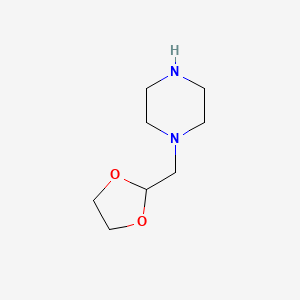 molecular formula C8H16N2O2 B1585695 1-(1,3-二氧杂环戊烷-2-基)哌嗪 CAS No. 682802-92-2