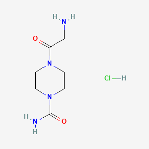 B1585698 4-(2-aminoacetyl)piperazine-1-carboxamide Hydrochloride CAS No. 693790-09-9