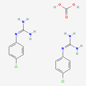 B1585702 Carbonic acid;2-(4-chlorophenyl)guanidine CAS No. 61705-88-2