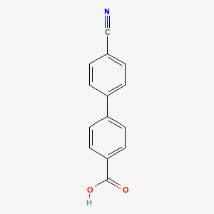 molecular formula C14H9NO2 B1585705 4'-氰基-[1,1'-联苯]-4-羧酸 CAS No. 5728-46-1