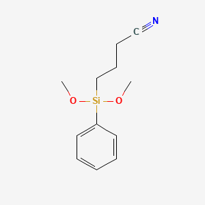 molecular formula C12H17NO2Si B1585706 3-氰基丙基苯基二甲氧基硅烷 CAS No. 204760-82-7