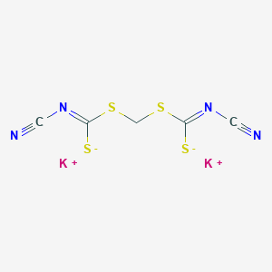 molecular formula C5H2K2N4S4 B1585711 二钾；N-氰基-1-[(N-氰基-C-硫代碳酰亚胺基)硫代甲基硫代]甲亚胺硫代酸盐 CAS No. 76837-94-0
