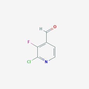 molecular formula C6H3ClFNO B1585724 2-氯-3-氟-4-甲酰吡啶 CAS No. 329794-28-7