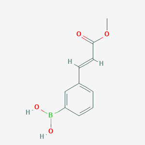 molecular formula C10H11BO4 B1585733 (3-(3-甲氧基-3-氧代丙-1-烯-1-基)苯基)硼酸 CAS No. 380430-59-1