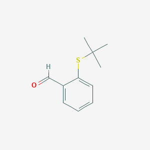 molecular formula C11H14OS B1585761 2-(叔丁基硫代)苯甲醛 CAS No. 65924-65-4