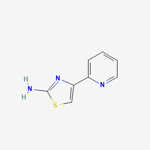 molecular formula C8H7N3S B1585776 4-吡啶-2-基-噻唑-2-胺 CAS No. 30235-26-8