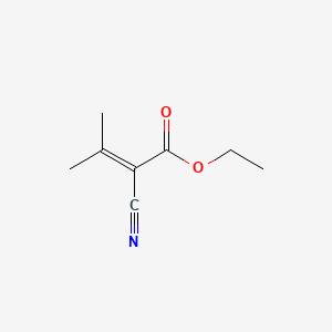 molecular formula C8H11NO2 B1585815 Ethyl 2-cyano-3-methylcrotonate CAS No. 759-58-0