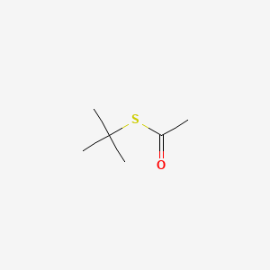 molecular formula C6H12OS B1585818 S-叔丁基硫代乙酸酯 CAS No. 999-90-6