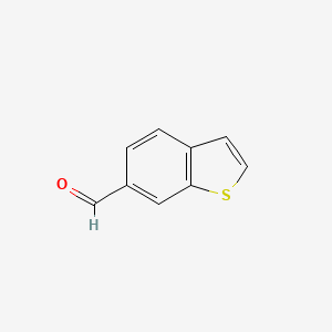 molecular formula C9H6OS B1585829 苯并[b]噻吩-6-甲醛 CAS No. 6386-80-7