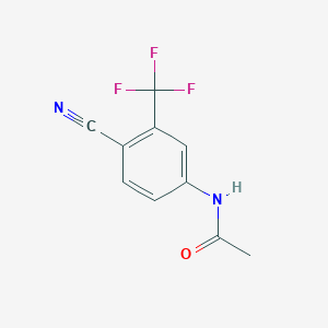 molecular formula C10H7F3N2O B1585844 N-[4-氰基-3-(三氟甲基)苯基]乙酰胺 CAS No. 97760-99-1