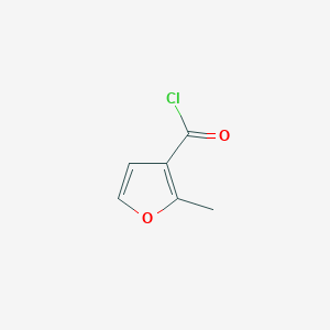 molecular formula C6H5ClO2 B1585873 2-甲基呋喃-3-甲酰氯 CAS No. 5555-00-0